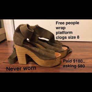 Free People “Touch the Sky” platform clogs!